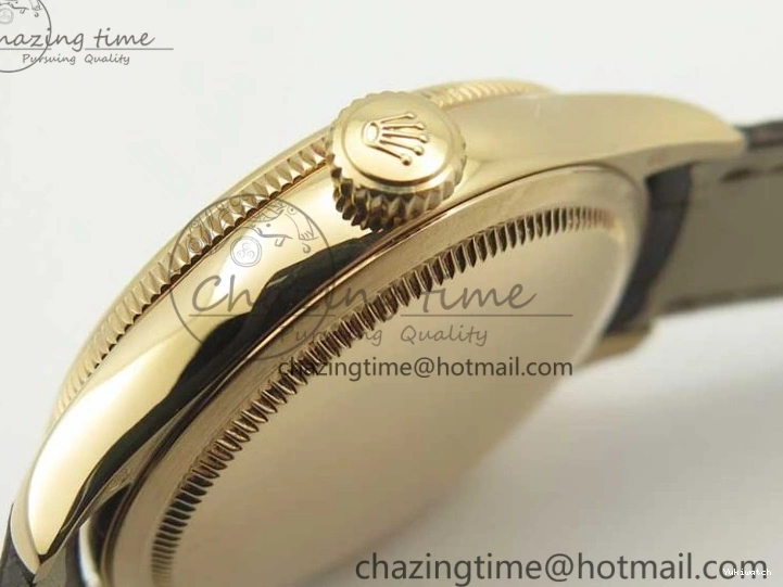 Edition Time V4 Marker 50509 Brown A3132 Cellini Dial Strap RG on MKF White Roman Leather Best 0131